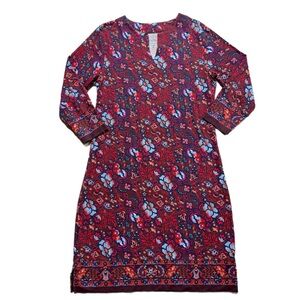 Coolibar‎ UPF50 Oceanside Burgundy Floral Dress XS